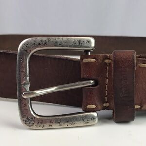 Timberland Men’s Genuine Leather Brown Belt Size 40